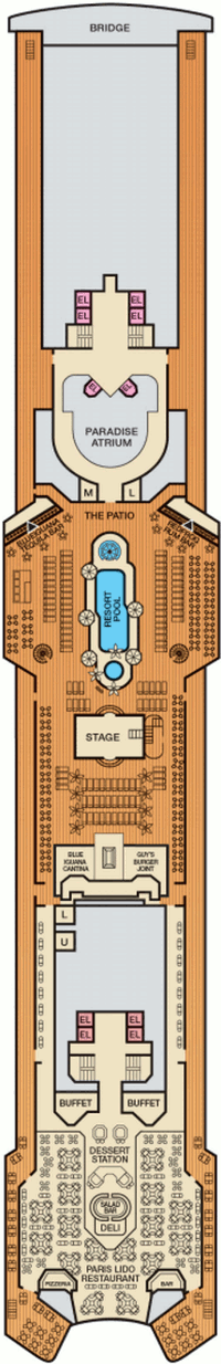 Carnival Paradise Lido Deck Carnival Paradise Lido Deck
