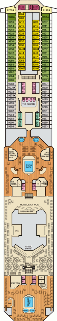 Carnival Liberty Lido Deck Carnival Liberty Lido Deck