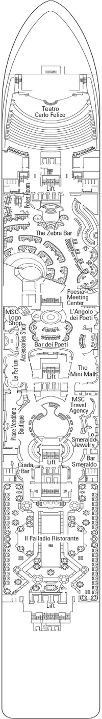 MSC Poesia Dante Deck
