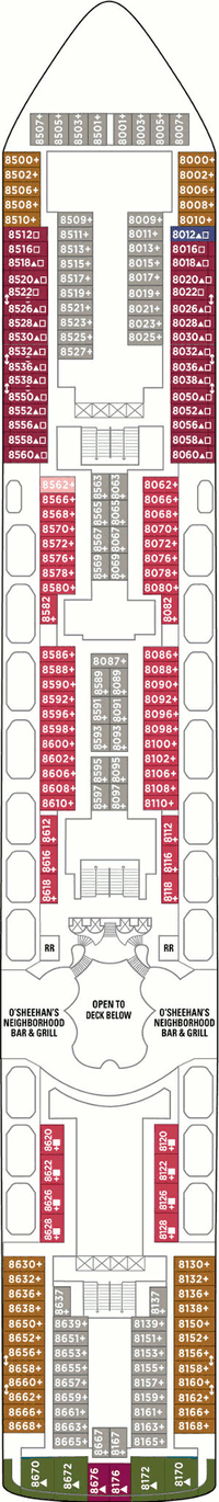 Norwegian Dawn Deck Eight Norwegian Dawn Deck Eight