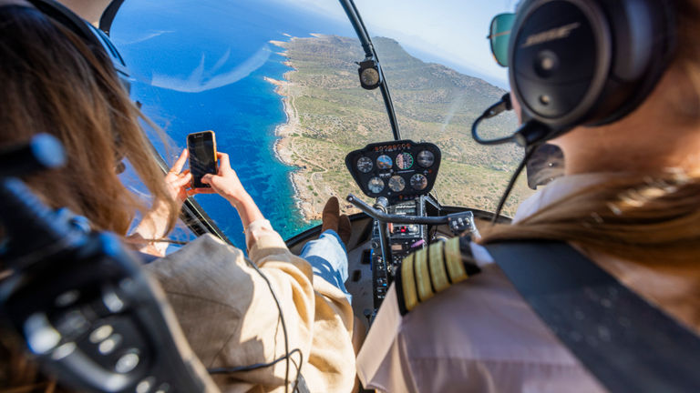 Hoper offers helicopter transfers to Greek islands from Athens.