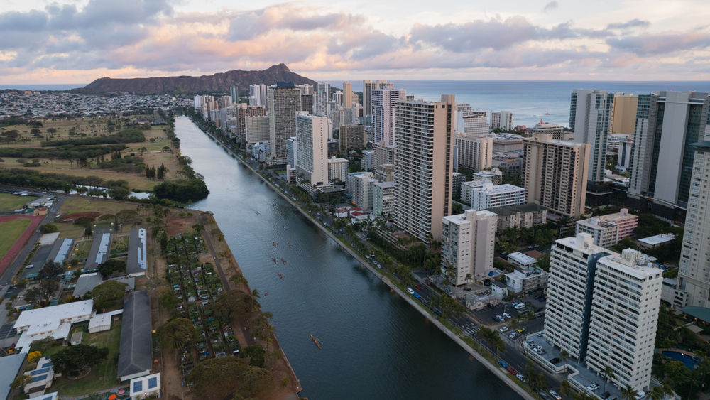 The Ala Wai Canal runs straight to the Pacific Ocean, making cleanup efforts critical to environmental and community health.