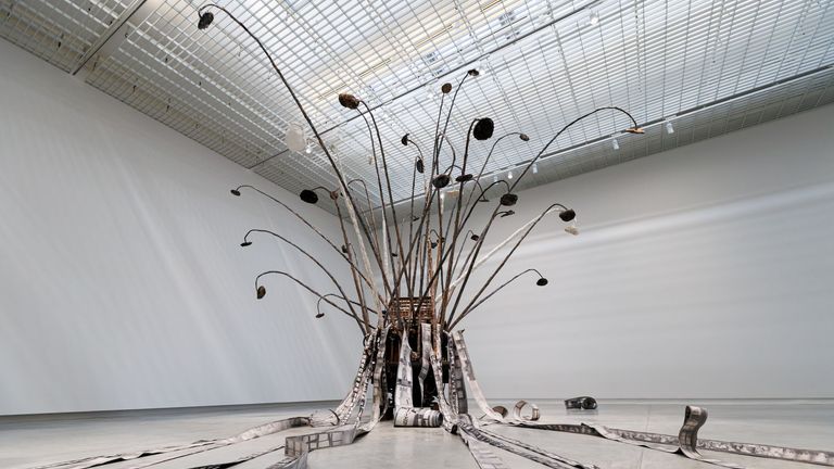 An installation by artist Anselm Kiefer at Dib Bangkok
