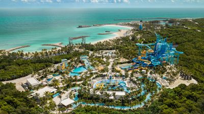 The Great Tides Waterpark is measured at 6 acres.