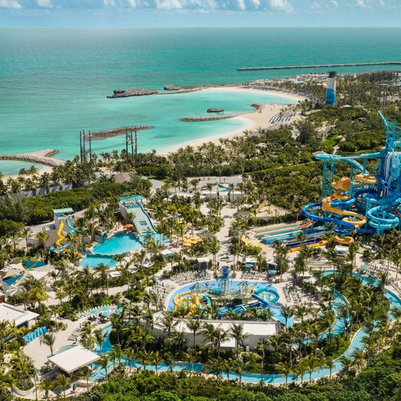 The Great Tides Waterpark is measured at 6 acres.