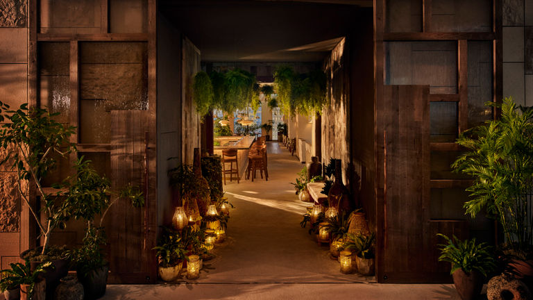 The entrance to NiNi, 1 Hotel Tokyo’s signature restaurant