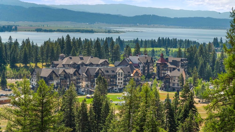 Tamarack Resort is located next to Lake Cascade.