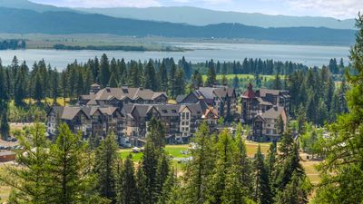 Tamarack Resort is located next to Lake Cascade.