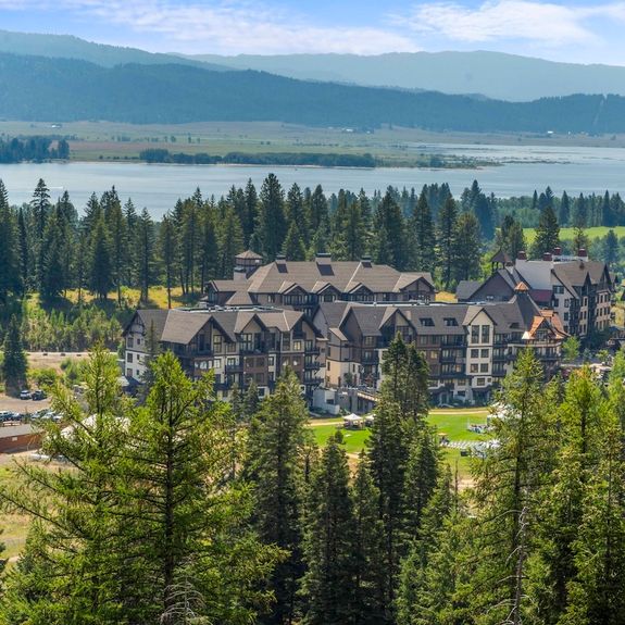 Tamarack Resort is located next to Lake Cascade.