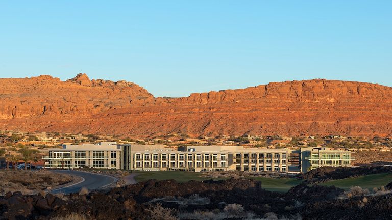 Black Desert Resort is set against the red rock mountains of Greater Zion.