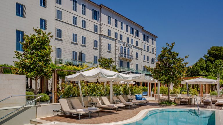 Dating from 1921, Hotel Park overlooks Bacvice Beach.