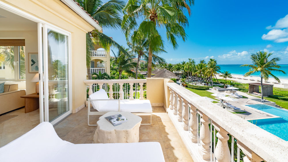 Every suite at Grace Bay Club features ocean views.