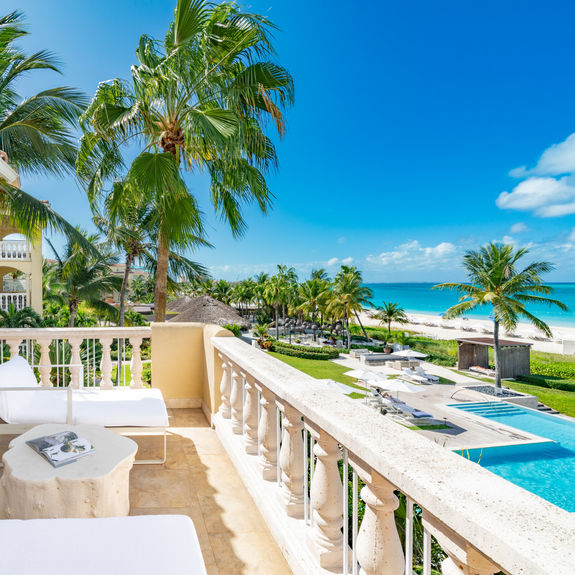 Every suite at Grace Bay Club features ocean views.