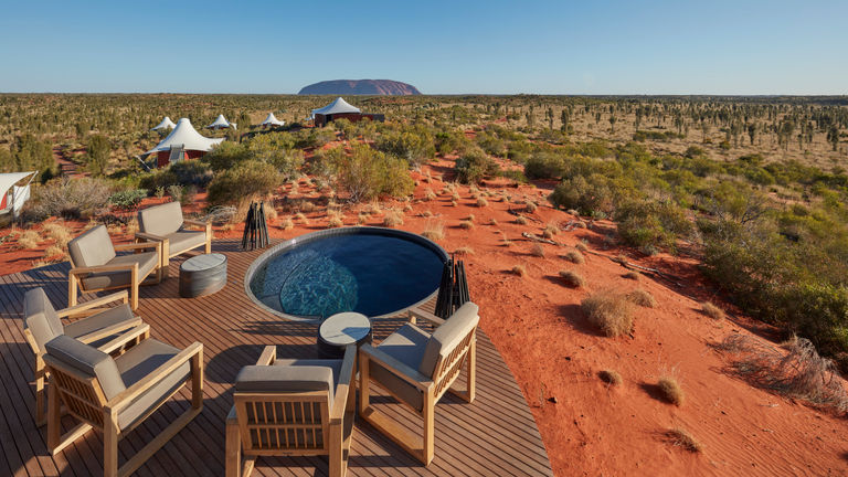 Longitude 131offers direct views of Uluru and opportunities to explore the Red Centre.