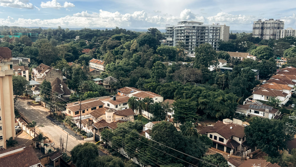 Travelers can enjoy views of the city from the Westlands neighborhood.