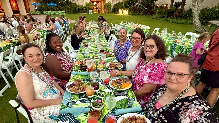 The luau at Grand Hyatt Kauai Resort & Spa was one of many experiences on Schwinn's October 2025 fam.