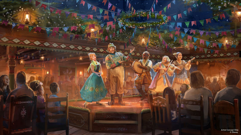 Dinner show with characters from Disney's Frozen.