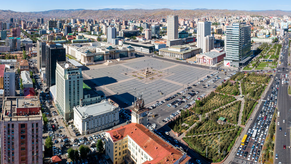 The central Sukhbaatar Square is a local gathering place.