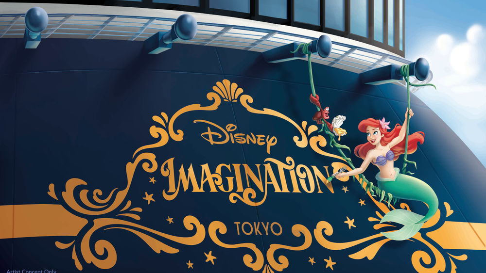 Disney Imagination will feature Ariel on its stern.