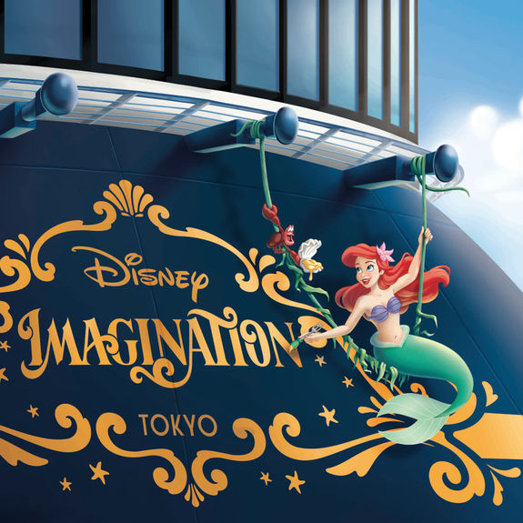 Disney Imagination will feature Ariel on its stern.