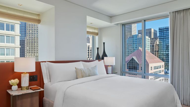 The writer enjoyed city views from an Astor Suite.