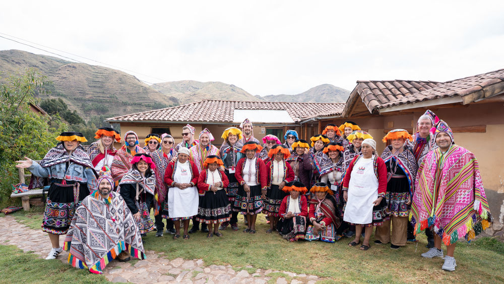 Summit attendees participated in a variety of community visits, including a traditional lunch at the Amaru community in the Sacred Valley.