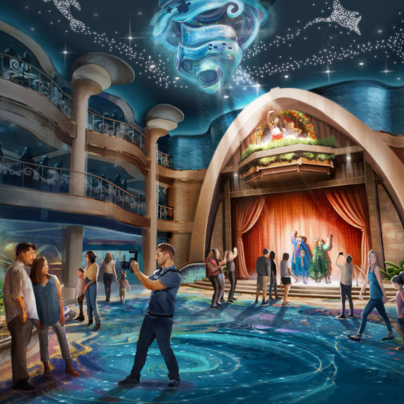 The Grand Hall on Disney Believe will represent Moana’s spirit of exploration.