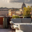 The Thompson Rome's LYVE Rooftop offers views of the city.