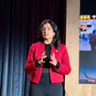 Shilpa Ranganathan, chief product officer at Expedia Group, speaks at Expedia Group's Fall Product Release event in New York on Oct. 28.