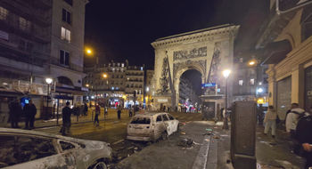 Travel advisor Dave Bunn walked the streets of Paris on Oct. 17 just outside of his hotel, where he saw evidence of the Paris protests.
