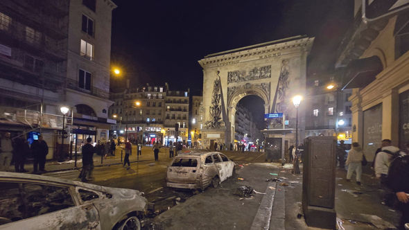 Travel advisor Dave Bunn walked the streets of Paris on Oct. 17 just outside of his hotel, where he saw evidence of the Paris protests.