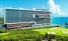 Softened Cancun demand continued to weigh on Hyatt's all-inclusive portfolio in the third quarter. Pictured, the Hyatt Vivid Cancun.