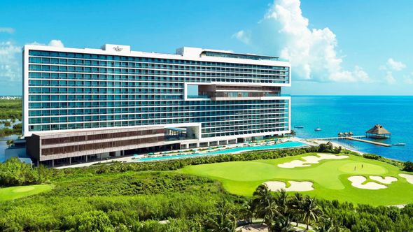 Softened Cancun demand continued to weigh on Hyatt's all-inclusive portfolio in the third quarter. Pictured, the Hyatt Vivid Cancun.