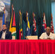 Anguilla's director of tourism Jameel Rochester (left) and minister of health, tourism and sports Cardigan Connor (right) presented updates at the State of the Tourism Industry Conference.