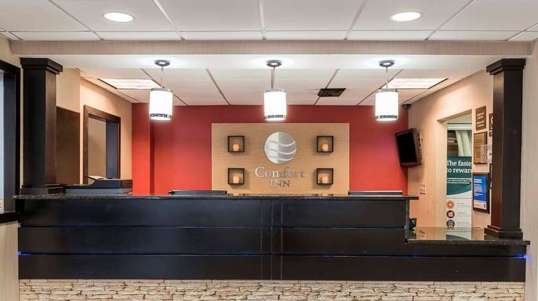 <b>Comfort Inn - Pocono Mountain Lobby</b>. Images powered by <a href="https://iceportal.shijigroup.com/" title="IcePortal" target="_blank">IcePortal</a>.