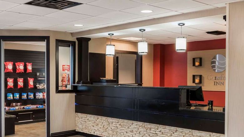<b>Comfort Inn - Pocono Mountain Lobby</b>. Images powered by <a href="https://iceportal.shijigroup.com/" title="IcePortal" target="_blank">IcePortal</a>.