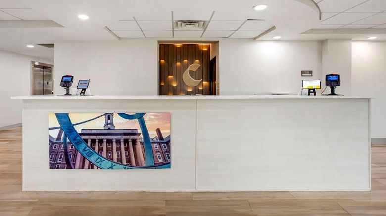 <b>Comfort Suites Bloomsburg Lobby</b>. Images powered by <a href="https://iceportal.shijigroup.com/" title="IcePortal" target="_blank">IcePortal</a>.