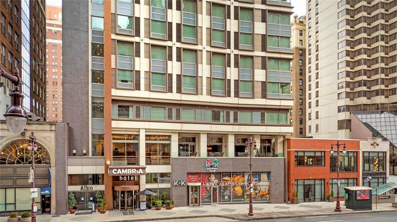 Cambria Hotel Downtown-Center City Exterior. Images powered by <a href="https://iceportal.shijigroup.com" target="_blank" rel="noopener">Ice Portal</a>.