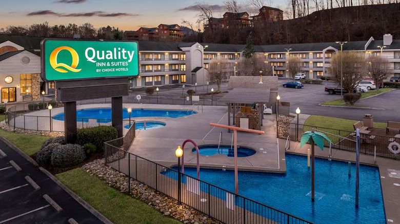 Quality Inn  and  Suites at Dollywood Lane Exterior. Images powered by <a href="https://iceportal.shijigroup.com" target="_blank" rel="noopener">Ice Portal</a>.
