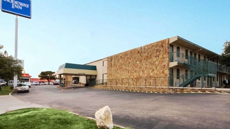 Rodeway Inn New Braunfels Exterior. Images powered by <a href="https://iceportal.shijigroup.com" target="_blank" rel="noopener">Ice Portal</a>.