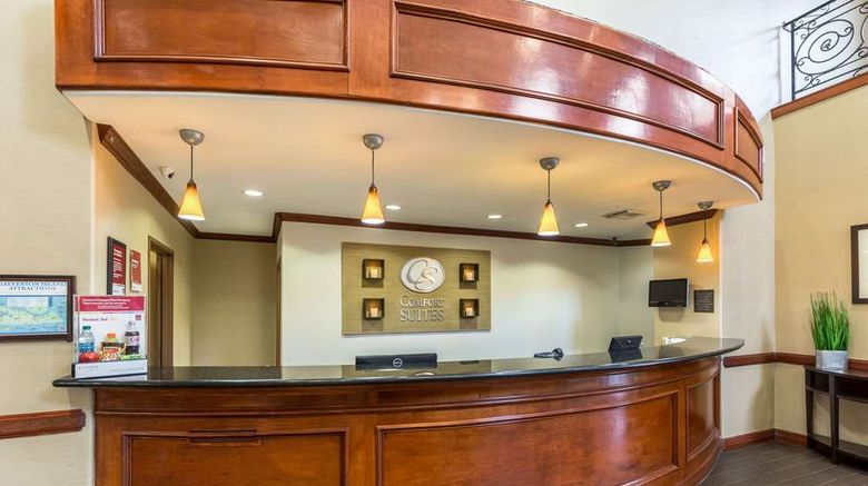 <b>Comfort Suites Lobby</b>. Images powered by <a href="https://iceportal.shijigroup.com/" title="IcePortal" target="_blank">IcePortal</a>.