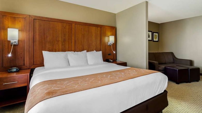 <b>Comfort Suites Room</b>. Images powered by <a href="https://iceportal.shijigroup.com/" title="IcePortal" target="_blank">IcePortal</a>.