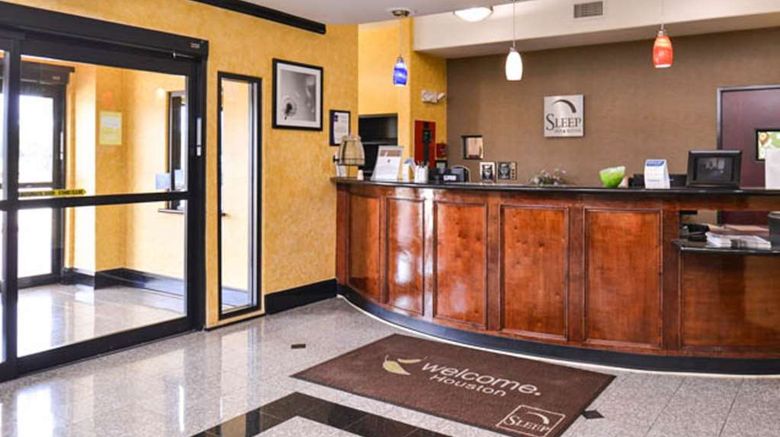 <b>Sleep Inn & Suites near Downtown North Lobby</b>. Images powered by <a href="https://iceportal.shijigroup.com/" title="IcePortal" target="_blank">IcePortal</a>.
