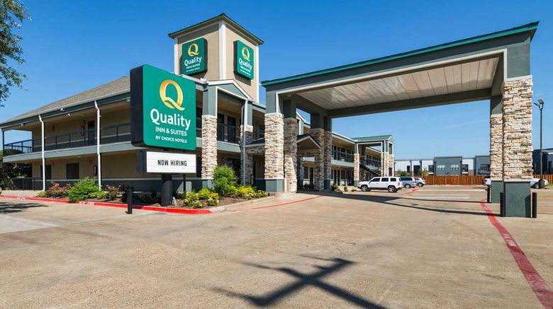 Quality Inn and Suites Garland Exterior. Images powered by <a href="https://iceportal.shijigroup.com" target="_blank" rel="noopener">Ice Portal</a>.