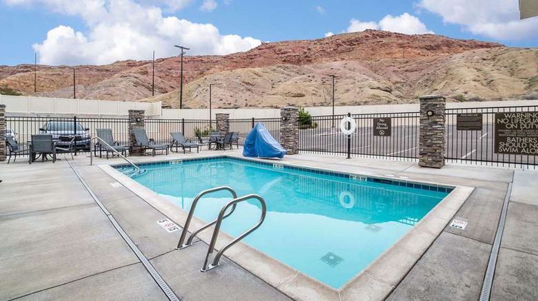 <b>Comfort Suites Moab Near Arches National Park Pool</b>. Images powered by <a href="https://iceportal.shijigroup.com/" title="IcePortal" target="_blank">IcePortal</a>.