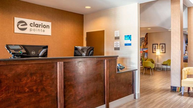 <b>Clarion Pointe Harrisonburg Lobby</b>. Images powered by <a href="https://iceportal.shijigroup.com/" title="IcePortal" target="_blank">IcePortal</a>.