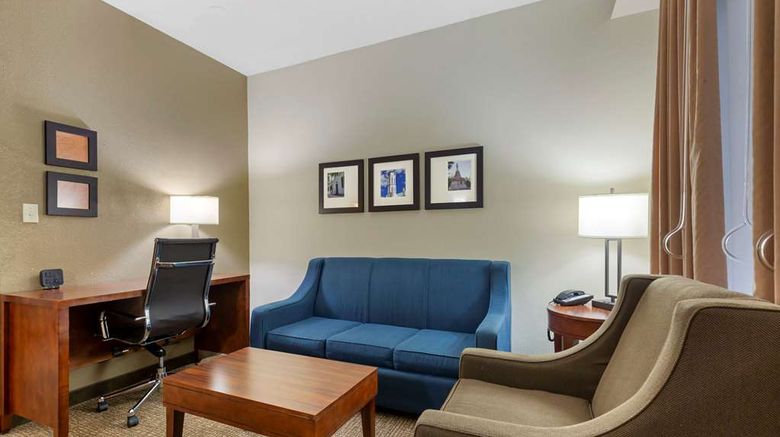 <b>Comfort Suites Fredericksburg South Room</b>. Images powered by <a href="https://iceportal.shijigroup.com/" title="IcePortal" target="_blank">IcePortal</a>.