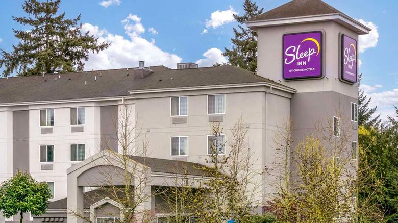 <b>Sleep Inn Sea Tac Airport Exterior</b>. Images powered by <a href="https://iceportal.shijigroup.com/" title="IcePortal" target="_blank">IcePortal</a>.