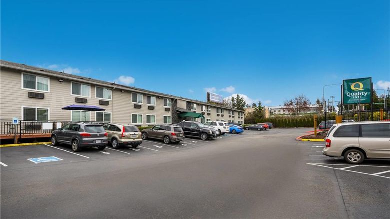 <b>Quality Inn Sea Tac Airport Exterior</b>. Images powered by <a href="https://iceportal.shijigroup.com/" title="IcePortal" target="_blank">IcePortal</a>.