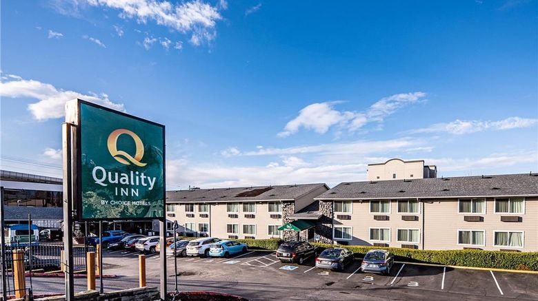 <b>Quality Inn Sea Tac Airport Exterior</b>. Images powered by <a href="https://iceportal.shijigroup.com/" title="IcePortal" target="_blank">IcePortal</a>.